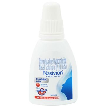 Nasivion 0.05% Nasal Spray (Classic Adult) - 10 ml