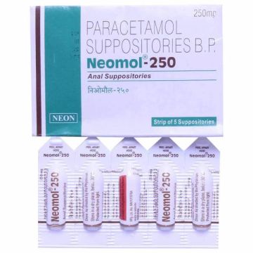 Neomol 250 Anal Suppository – Strip of 5