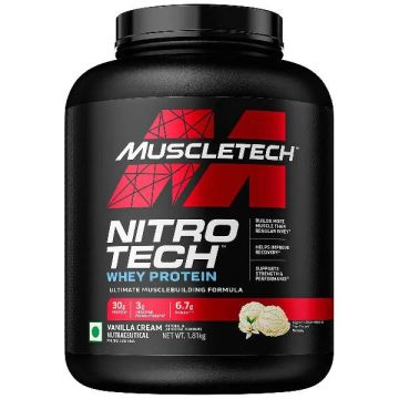 MuscleTech Nitro-Tech Whey (Vanilla Cream) - 1.81kg