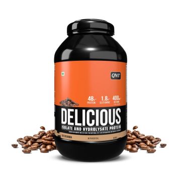 QNT Delicious Whey Isolate and Hydrolysate Protein (Cafe Bevarbia) - 60 Servings