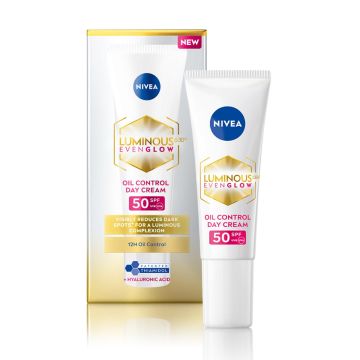 Nivea Luminous Even Glow Oil Control Day Cream - 10 ml