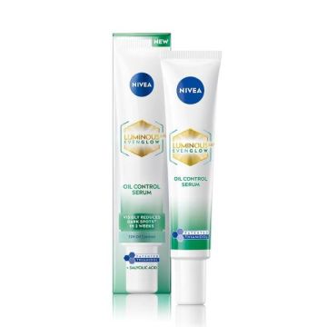 Nivea Luminous Even Glow Oil Control Serum - 40ml