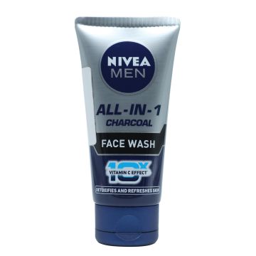 Nivea Men All-in-1 Charcoal Facewash - 50 g