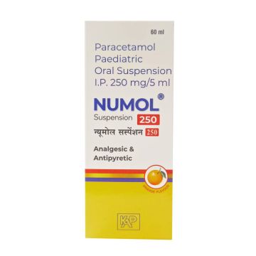 Numol 250 Orange Flavour Oral Suspension  - 60 ml