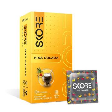 Skore Pina Colada Condom - Pack of 10