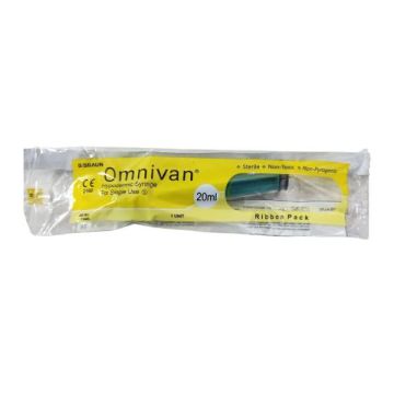 Omnivan Syringe 20 ml with Needle 21 G – 1 pc