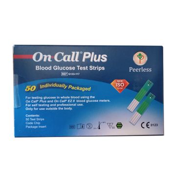 On Call Plus Blood Glucose Test Strips - Box of 50