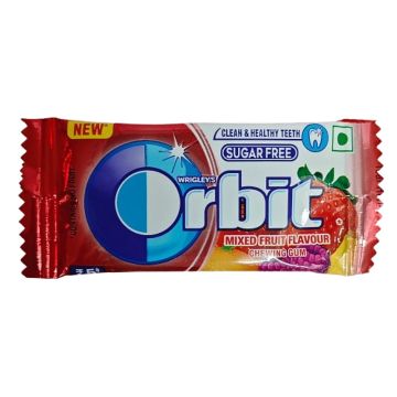 Orbit Mixed Fruit Sugar Free Chewing Gum – Pack of 32