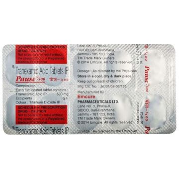 Pause 500 mg Tablet - Strip of 10