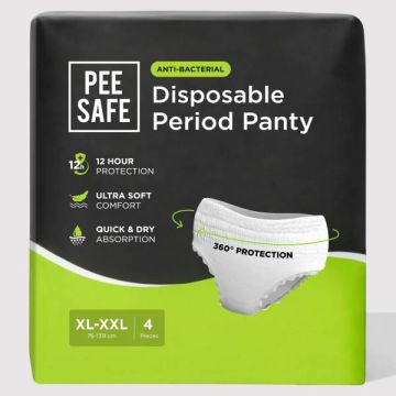 Pee Safe Disposable Period Panty (XL-XXL) - Pack of 4
