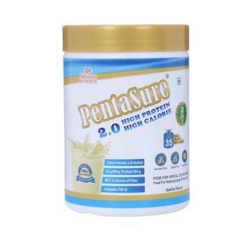 Pentasure 2.0 High Protein High Calorie Weight Gainer Powder Vanilla Flavour - 400 g