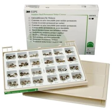 3M™ ESPE™ (PO-96) Stainless Steel Permanent Molar Crowns Kit