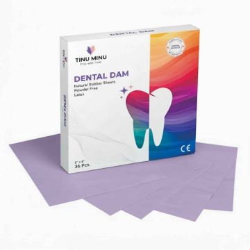 Tinu Minu Dental Dam (15.24 cm × 15.24 cm)(Medium) - 36's Pack