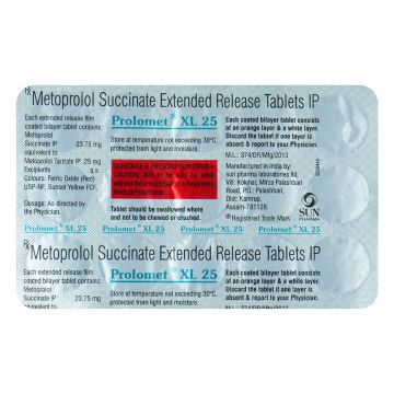  Prolomet XL 25 mg Tablet - Strip of 15