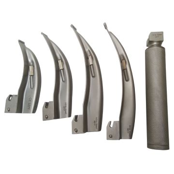 Laryngoscope Set With 4 Macintosh Blades C Size Handle