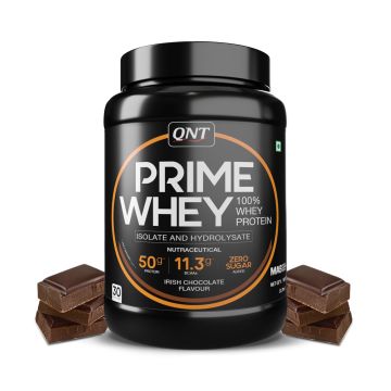 QNT Prime Whey Isolate and Hydrolysate (Irish Chocolate) - 1kg