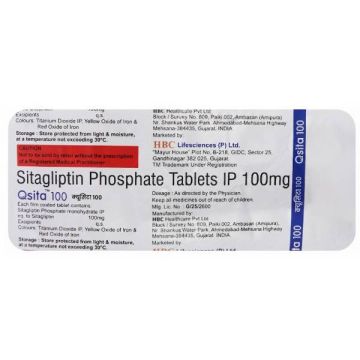 Qsita 100 mg Tablet - Strip of 10