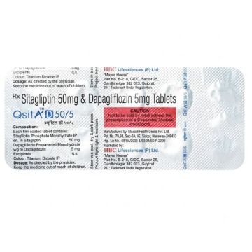 Qsita D 50/5 Tablet - Strip of 10