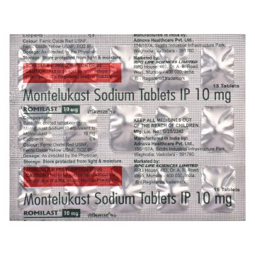 Romilast 10 mg Tablet - Strip of 15