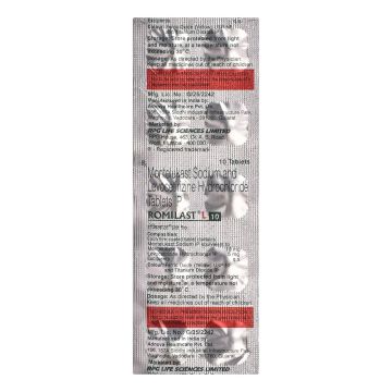 Romilast L 10 Tablet - Strip of 10