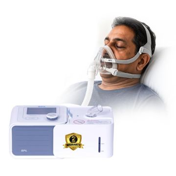 BPL Harmony Prime CPAP with YN-03 Nasal Mask|Auto Pressure|6 Level Humidification (White)