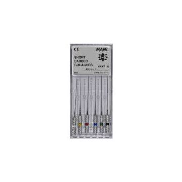 Mani Short Barbed Broaches 21mm Assorted - 6's Pack