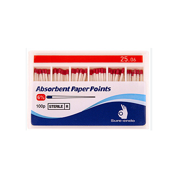 Sure-Endo Sterile Absorbent Paper Point (25.06) - 180's Pack