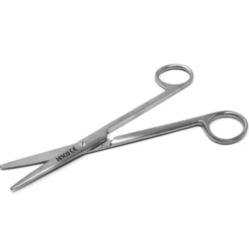 Desco (SISS 576) Mayo Scissors Straight (6.5"/16.5 cm) - 1's Pack
