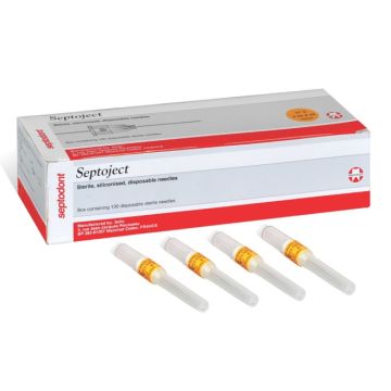 Septodont Septoject Sterile Use Dental Needle - 100's Box