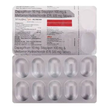 Sitalong DM 10/100/500 Tablet - Strip of 10
