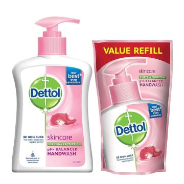 Dettol Skincare Liquid Hand Wash (Combipack) - 200+175 ml