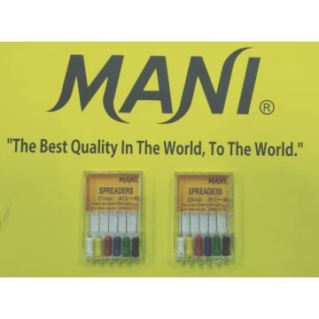 Mani Root Canal (Assorted) Spreaders- Pack of 6