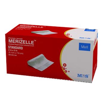 Meril Absorbable Oxidized Regenerated Cellulose Standard Hemostat - 12's Pack
