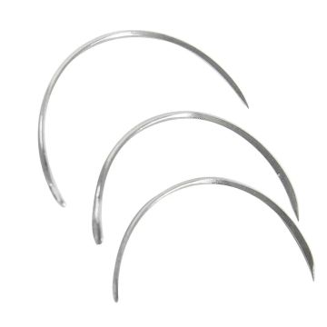 Surgeon (NST) Stainless Steel Surgical Suture Needles (Size-18) - 24's Pack