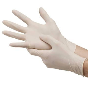Surgican Powdered Latex Examination Gloves - 100's Box
