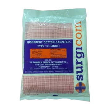 Ramaraju Surgicom Absorbent Gauze (90cmx10m) - BP Type 13 Light