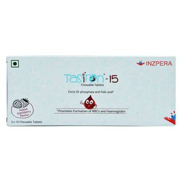Tasiron 15 Chewable Tablet Blackberry - Strip of 10