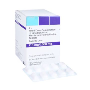 Trajenta Duo 2.5/1000 mg Tablet - Strip of 10