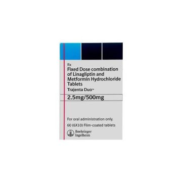 Trajenta Duo 2.5/500 mg Tablet - Strip of 10