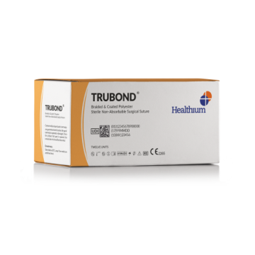 Healthium Trubond Braided & Coated Polyester Sterile Non-Absorbable Surgical Suture