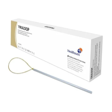 Sutures India Truloop (TL2215) Pre-Knotted Loop Signature Absorbable Surgical Suture 50 cm- Box of 6