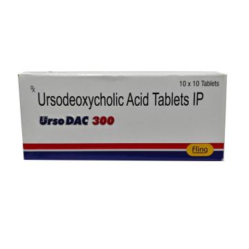 Ursodac 300 mg Tablet - Strip of 10