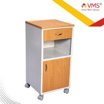 Bedside Locker with Drawer & Cabinet (Laminated Top)