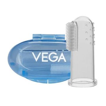 Vega (VBOC3-03) Baby & Mom Silicone Finger Brush 