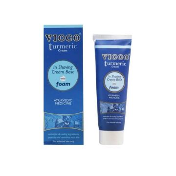 Vicco Ayurvedic Turmeric Shaving Cream with Foam Base  – 70g