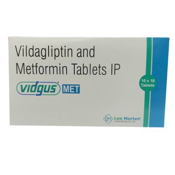 Vidgus Met 500 /50 mg Tablet - Strip of 10