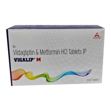 Vigalip M 500 Tablet - Strip of 10