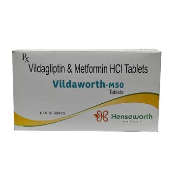 Vildaworth-M 50 Tablet - Strip of 10