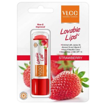 VLCC Lovable Lip Balm Strawberry - 4.5 gm