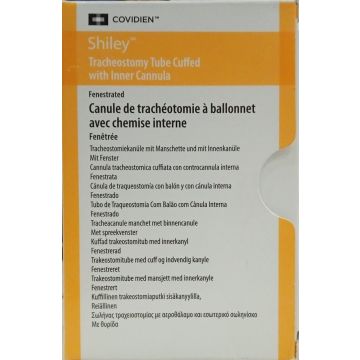 Covidien Shiley Tracheostomy Tube Cuffed With Inner Cannula (8FEN) - 1's Pack